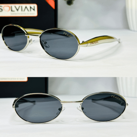 🕶️ Solvian Store – Premium Luxury Sunglasses Titanium Silver | PRADA | By Solvian Store
